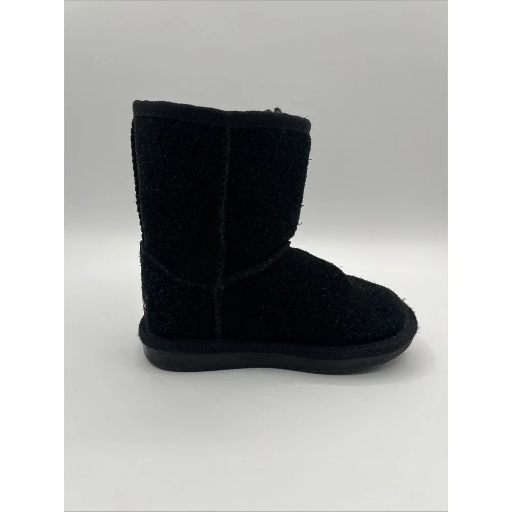 Koolaburra By Ugg Girls Size 8 Victoria‎ Black Suede Boots 1090330